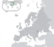 Mapa da Transdniéstria na Moldávia