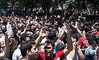 معترضان در بازار تهران