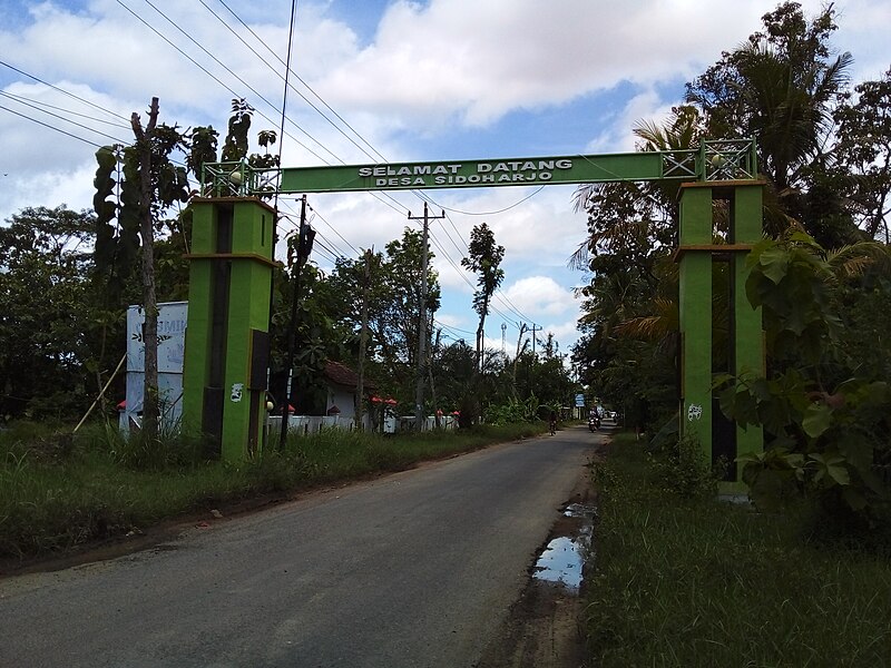 File:Batas Desa Sidoharjo Sruweng Dengan Desa Adimulyo Kebumen Jateng Indonesia.jpg
