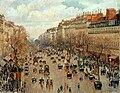 Boulevard Montmartre, mal. Camille Pissarro (1897)