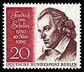 stamp of Berlin, for 200th day of birth 1959