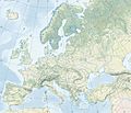 Avropanın fiziki xəritəsi