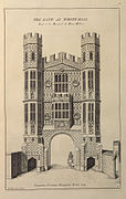 Ворота Уайтхолла. Офорт издания «Vetusta monumenta», Vol.1. 1826
