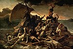 Bức tranh sơn dầu Chiếc bè của chiến thuyền Méduse của Théodore Géricault.