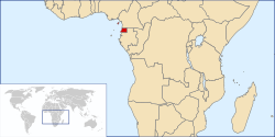 Location of Gineang Ekwatoryal