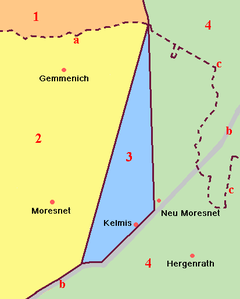 Moresnet Neutrale - Localizzazione