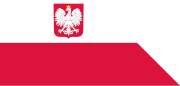 ポーランド海軍の軍艦旗。