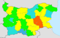 Bulgaria total fertility rate by region