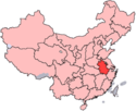 安徽向中國位置