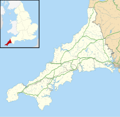 Gwithian is located in Cornwall