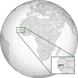 Localização de República de Gâmbia