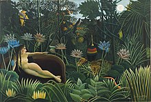 Le Rêve, toile du Douanier Rousseau. La peinture en 1910 sur Commons