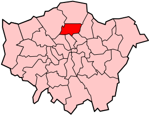 Лондонский боро Харингей на карте