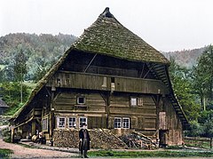 Das Ganze Haus: Schwarzwälder Bauernhaus, Foto (um 1900)