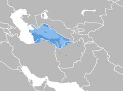 Verspreiding van Turkmeens