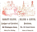 1853 advertisement for "Hammatt Billings, designer and architect"