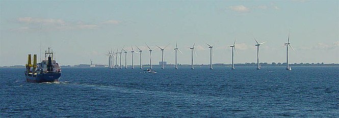 Middelgrunden offshore wind park.
