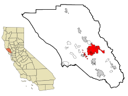 Vị trí trong quận Sonoma và tiểu bang California