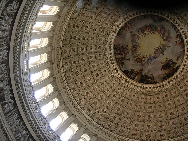 File:Top middle interior view of US Capitol dome 1.jpg
