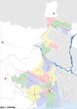 पश्चिम बंगाल के नक्शा