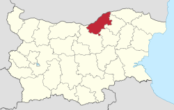 Област Русе на картата на България