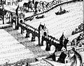 Most rzymski w Trewirze, miedzioryt Meriana z 1646 r.