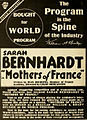 Sarah Bernhardt, première star internationale, s'investit dans des manifestations et représentations patriotiques pendant la guerre.