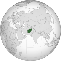 Lokasyon ng Apganistan.