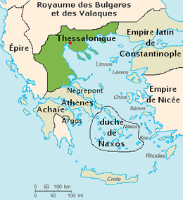 Regno di Tessalonica - Localizzazione