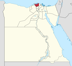 Kafr El Sheikh Governorate on the map of Egypt