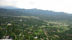 Panchkhal Municipality view with its capital and fertile fields