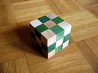Solved 3×3×3 cube