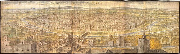 Valencia a mediados del siglo XVI, por Wyngaerde.[19]​