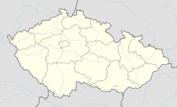 Telč na mapi Češke