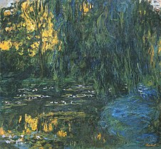 Water-Lily and Weeping Willow by Claude Monet