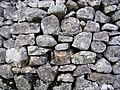 Detail of a dry stone wall in the Yorkshire Dales