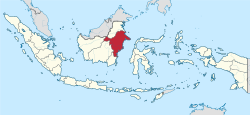 Местоположба на Источен Калимантан во Индонезија