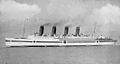 Шпитальне судно (трансатлантичний лайнер) «Мавританія» під час Першої світової війни.