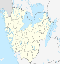 Alingsås församlings läge i Västra Götalands län.
