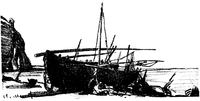 Клод Моне. «Човен на узбережжі», 1916