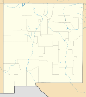 Mapa konturowa Nowego Meksyku