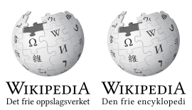 Logo of the Nynorsk edition (left) and the Bokmål edition (right)