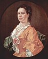 Portret van Madam Salter (1744) William Hogarth