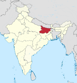 Položaj Bihara u Indiji