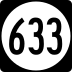 State Route 633 marker