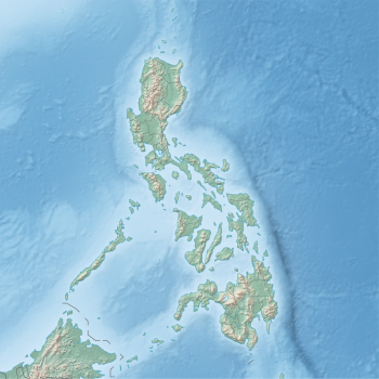 Атаго (крейсер). Карта розташування: Філіппіни
