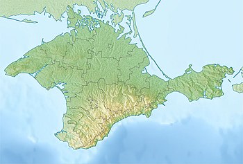 Bán đảo Krym trên bản đồ Crimea