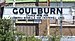 Stationsskylt listande anslutande banor vid Goulburn.