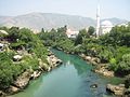 Mostar - La Narenta (Neretva) presso la città