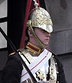 A Trooper of the Blues and Royals on mounted duty in Whitehall, London - 2005